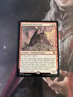 MtG Bonehoard Dracosaur - NM - The Lost Caverns of Ixalan - Image 1