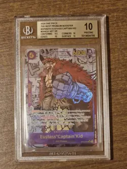 One Piece CCG Eustass"Captain"Kid PRB01 Manga Alt Art OP05-074 BGS 10 Pristine - Image 1