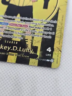 2025 One Piece x BVB Borussia Dortmund Monkey D. Luffy ST13-003 Promo - Image 2