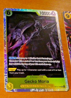ONE PIECE ENGLISH CARD HOLO GAME CARTE CARTE Gecko Moria OP14-104 SR EN MINT - Image 1