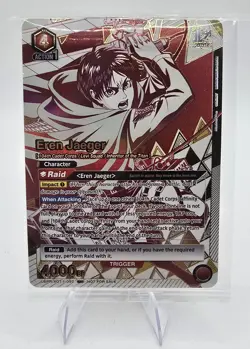 Union Arena Attack on Titan Rare Battle Eren Jaeger Top4 UAPR/AOT-1-092 Sealed - Image 1