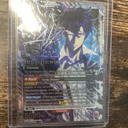 Union Arena Sung Jinwoo 022 SR*** UE17BT Solo Leveling 3 Star Alt Art MINT - Image 1
