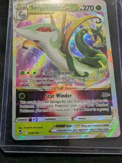 Pokemon Card Serperior V Star HP 270 08/195 Pre-owned - Image 1