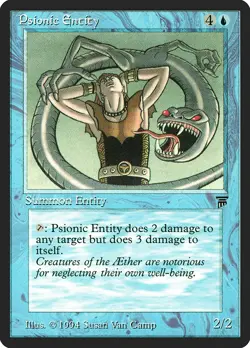 Psionic Entity Legends NM Blue Rare MAGIC THE GATHERING MTG CARD ABUGames - Image 1