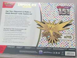 Pokemon Zapdos ex Scarlet & Violet 151 Kit with Promo Cards and Packs - Image 2