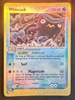 Whiscash 48/97 2003 EX Dragon Pokemon Card TCG Komiya Artwork Reverse Holo - Mp - Image 1