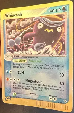 Whiscash 48/97 2003 EX Dragon Pokemon Card TCG Komiya Artwork Reverse Holo - Mp - Image 3