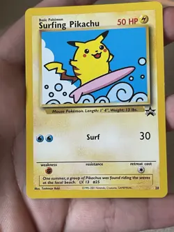 Pokemon Surfing Pikachu Wotc Promo Regular 28/53 2001 Promo Card English - Image 1
