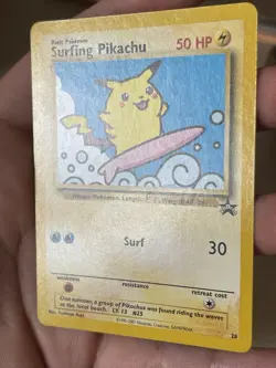 Pokemon Surfing Pikachu Wotc Promo Regular 28/53 2001 Promo Card English - Image 2
