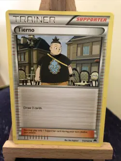 Pokemon Trading Card Game Trainer Tierno XY Breakpoint 112/122 - Image 2