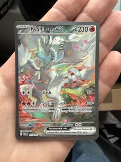 Pokemon TCG Reshiram EX White Flare Special Illustration Rare Card 166/086 - Image 1