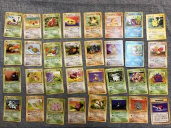 Vintage Pokemon 32 Card Lot Japanese Jungle WOTC Eevee Jigglypuff Pikachu - Image 1