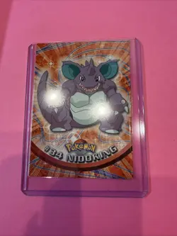 Topps Pokemon Card #34 Nidoking Black Logo - Image 1