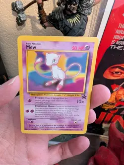 1996 Vintage Pokemon Card - Mew #8 WoTC Black Star Promo - Image 1