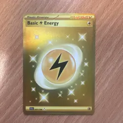 Pokemon Card Basic Lightning Energy 257/198 Scarlet & Violet Base Holo Hyper NM - Image 1