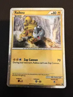 Pokemon Card Raikou - Holo LP HGSS Promos Promo HGSS19 - Image 1