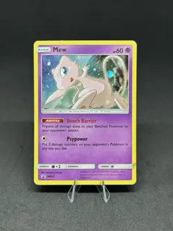 Pokemon Mew SM215 Holo Black Star Promo Card - Image 1