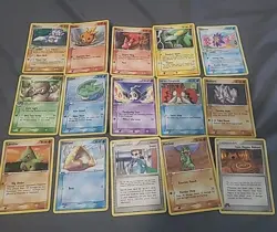 Pokemon Card Vintage Lot 15 Cards 2004 2005 Cards Mp- Heavily Played - Image 1