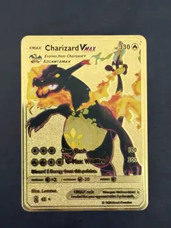 Pokemon Pocket TCG Card Metal Charizard VMAX Gigantamax - Image 1
