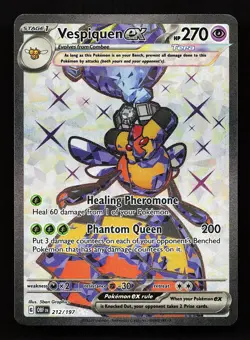 Vespiquen ex 212/197 Ultra Rare Obsidian Flames Pokemon Card - Image 1