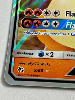 Pokemon Card Hidden Fates Charizard GX 9/68 Rare GX Holo - Image 4