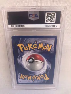 PSA 7 WOTC 2000 Team Rocket Unlimited Dark Magneton 28/82 Non Holo Rare Card NM - Image 3