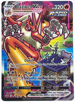 Pokemon Blaziken VMAX Chilling Reign 201/198 Alt Art TCG - Image 1