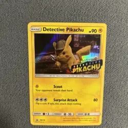 NEAR MINT! Detective Pikachu SM170 Stamped Holo Black Star Promo Pokemon Card! - Image 3