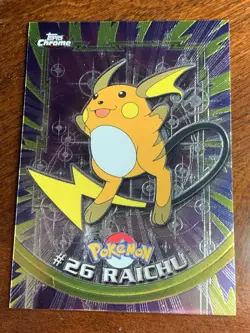 2000 Topps Chrome Pokemon Series 1 #26 Raichu FREE COMBINED SHIPPING - Image 1