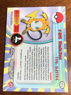 2000 Topps Chrome Pokemon Series 1 #26 Raichu FREE COMBINED SHIPPING - Image 2