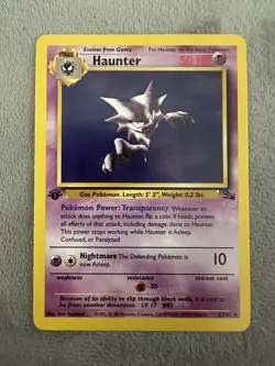 POKEMON FOSSIL 1st Edition - HAUNTER 21/62 NM - Image 1