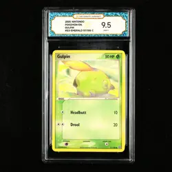 TQG 9.5 Mint+ 2005 Pokemon ENG Gulpin #EX-EMERALD 51/106 C - Image 1