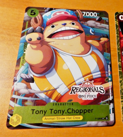 ONE PIECE ENGLISH CARD GAME CHAMPIONSHIP HOLO CARTE TONY CHOPPER P-089 EN M - Image 1