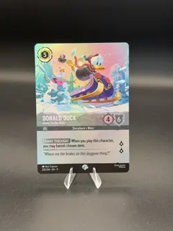 Disney Lorcana Donald Duck - Along for the Ride Foil Full Art Epic NM - Image 1