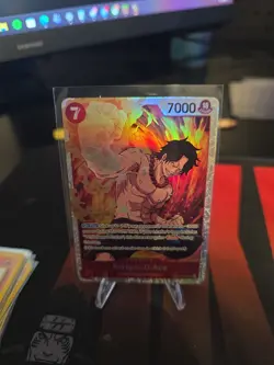 Portgas.D.Ace OP02-013 SR - Super Rare - Paramount War One Piece Card Game - Image 1