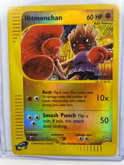 Pokemon Card - Hitmonchan 081/147 Aquapolis Reverse Holo - Image 1