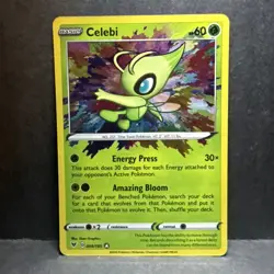 Celebi Holo Pokemon TCG Card 009/185 Vivid Voltage Amazing Rare NM Condition - Image 1