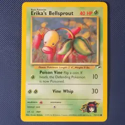 Erika's Bellsprout 75/132 - Gym Heroes - Common Vintage WOTC Pokemon Card - NM - Image 1