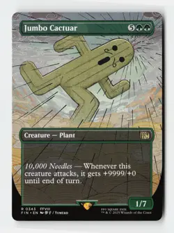 Jumbo Cactuar (Borderless) FINAL FANTASY Magic The Gathering MTG Card - Image 1