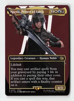 Noctis, Prince of Lucis (Borderless) FINAL FANTASY Magic The Gathering MTG Card - Image 1