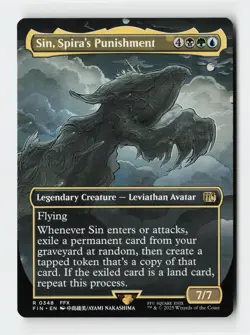 Sin, Spira's Punishment (Borderless) FINAL FANTASY Magic The Gathering MTG Card - Image 1