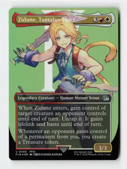 Zidane, Tantalus Thief FOIL (Borderless) FINAL FANTASY Magic The Gathering Card - Image 1
