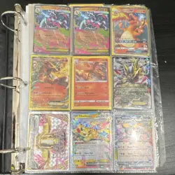 Pokemon TCG Charizard, Pikachu, Giratina Card Lot GX V EX Holo Foil Binder - Image 1