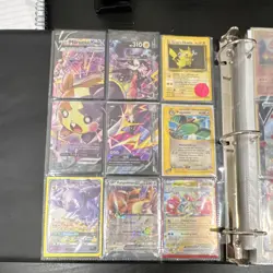 Pokemon TCG Charizard, Pikachu, Giratina Card Lot GX V EX Holo Foil Binder - Image 2
