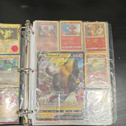 Pokemon TCG Charizard, Pikachu, Giratina Card Lot GX V EX Holo Foil Binder - Image 3