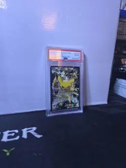 Pokemon Pikachu TCG Full Art Holo Black Star Promo Card EX XY124 PSA 8 - Image 3