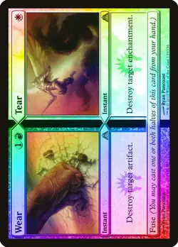 Wear and Tear FOIL Dragon's Maze HEAVILY PLD Red White Uncommon CARD ABUGames - Image 1