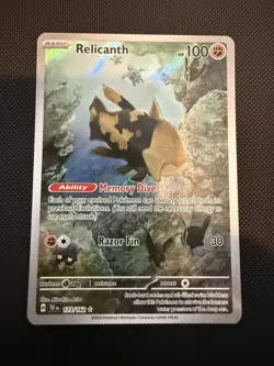 Pokemon TCG Relicanth Illustration Rare Card 173/162 Temporal Forces - Image 1