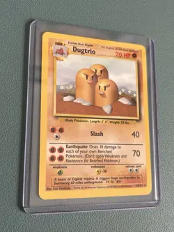 Pokemon Dugtrio 19/102 Base Set 1999 Non-Holo Card Vintage LP+ Rare WOTC - Image 2