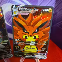 Pikachu RIKUDO SENNIN KURAMA Cute Pokemon Naurto Cosplay Doujin ACG HOLO Card - Image 4
